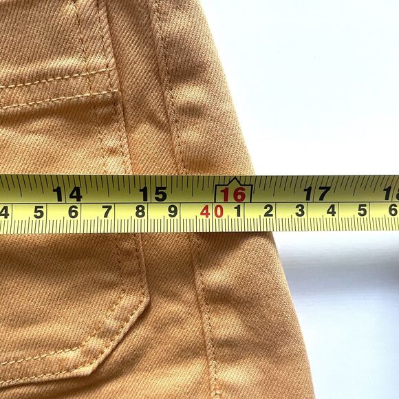 EVERLANE Women’s The Patch Pockets Shorts High Rise Apricot Orange - Picture 8 of 10